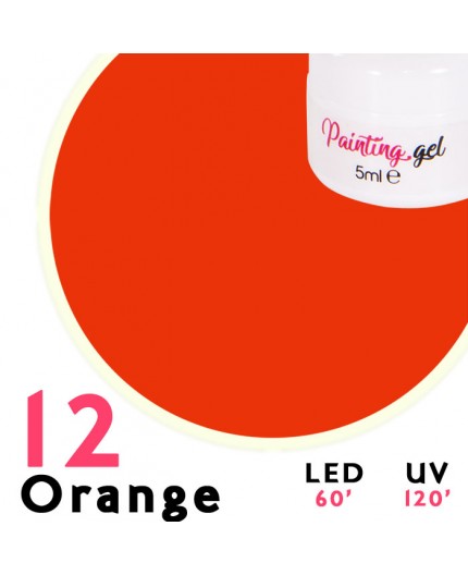 Gel Painting Orange